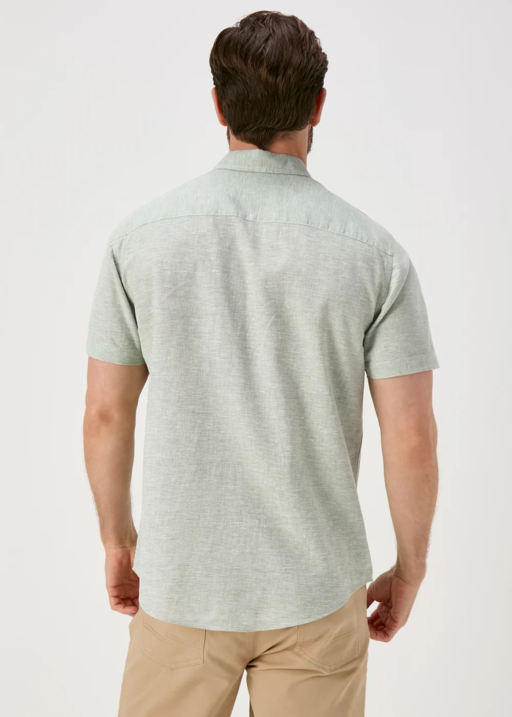 Lincoln Green Linen Shirt - Small Image 2