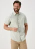 Lincoln Green Linen Shirt - Small Image 4