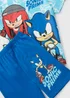 Sonic Boys Blue Hedgehog Tie Dye Pyjama Set (5-12yrs) - Age 5 Years Image 2