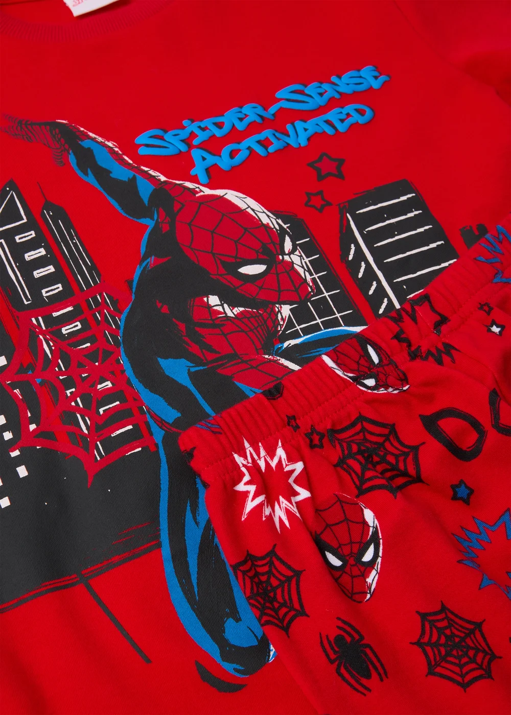 Marvel Kids Spiderman Red Pyjama Set (3-12yrs) - Age 3 Years Image 2