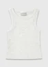 Girls Grey Ribbed Vest (7-15yrs) - Age 7 Years Image 1