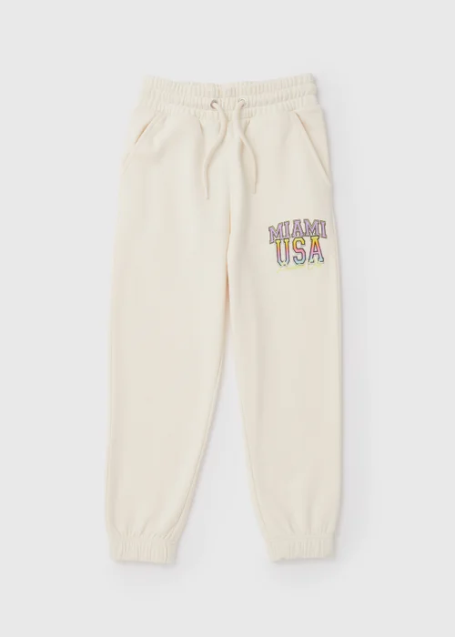 Girls Stone Spring Slogan Joggers (7-15yrs) - Age 7 Years Image 1