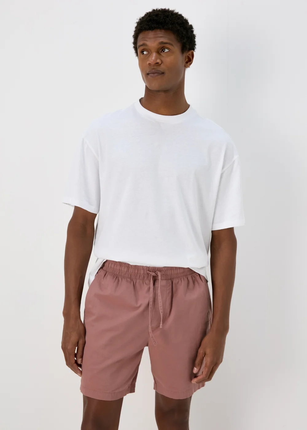 Pink Drawcord Chino Shorts - S Image 1