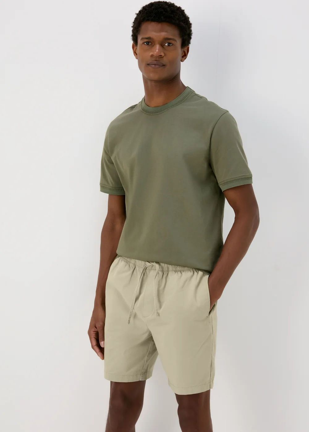 Bone Drawcord Chino Shorts - S Image 1