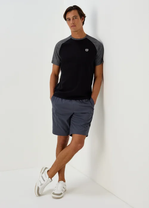 Blue Technical Drawcord Cargo Shorts - S Image 4