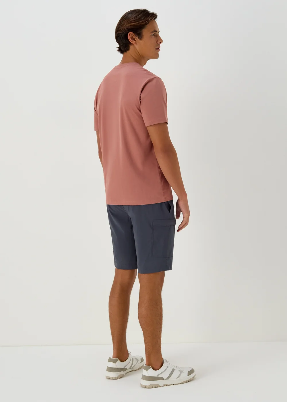 Blue Technical Drawcord Cargo Shorts - S Image 2