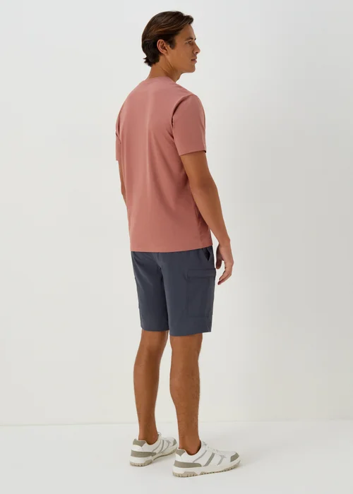 Blue Technical Drawcord Cargo Shorts - S Image 2