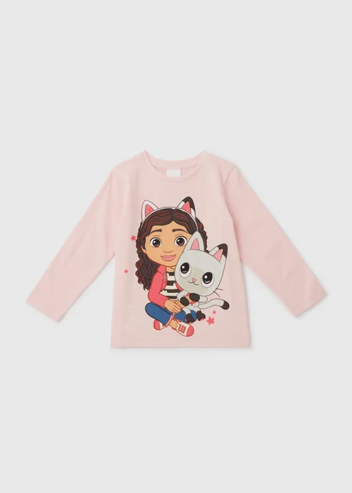 Girls Pink Gabby's Doll House T-Shirt (18mths-6yrs) - Age 18 - 23 Months Image 1