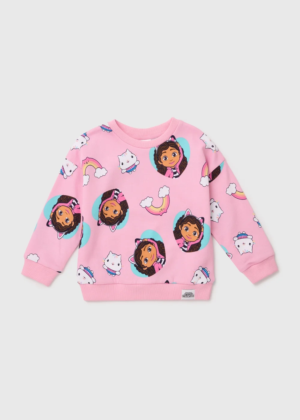 Girls Pink Gabby's Doll House Sweatshirt (18mths-6yrs) - 1.5-2 Yrs Image 1