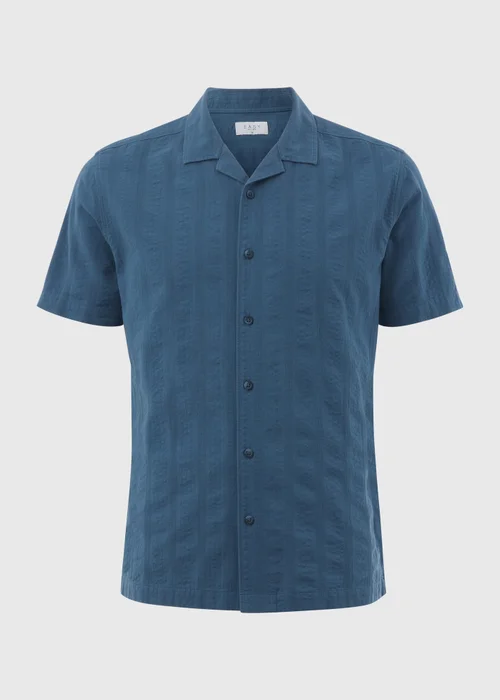 Blue Seersucker Shirt - S Image 5