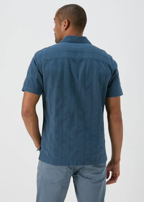 Blue Seersucker Shirt - S Image 2