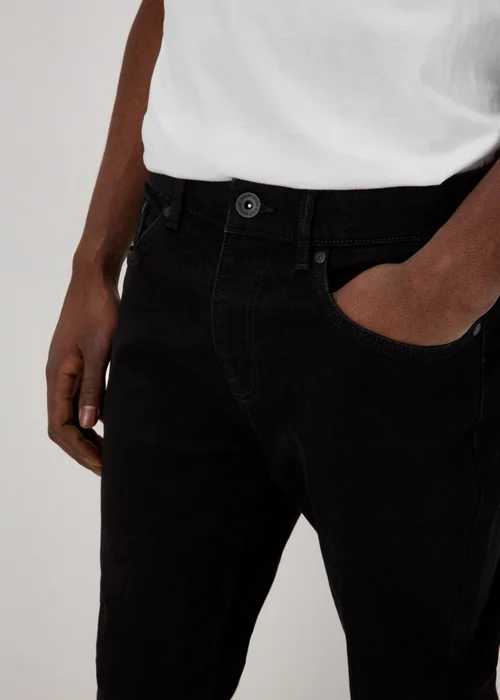 Black Stretch Slim Fit Jeans - 30 R Image 3