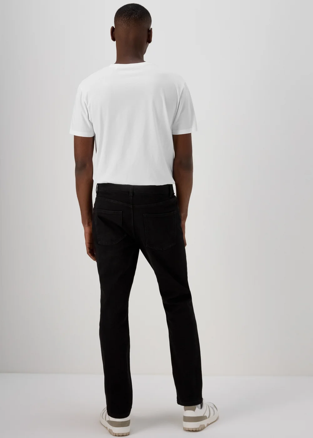 Black Stretch Slim Fit Jeans - 30 R Image 2