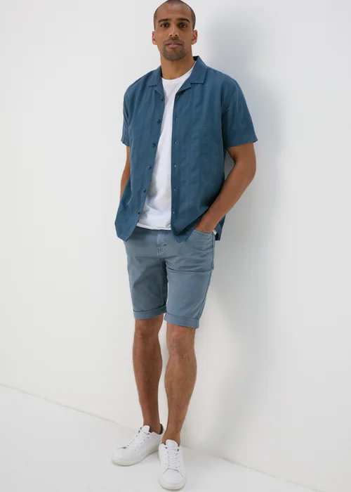 Blue Garment Dyed Shorts - 30 Image 4