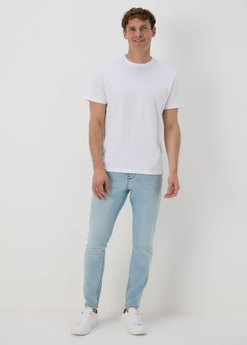 Light Wash Skinny Fit Jeans - 30 R Image 4