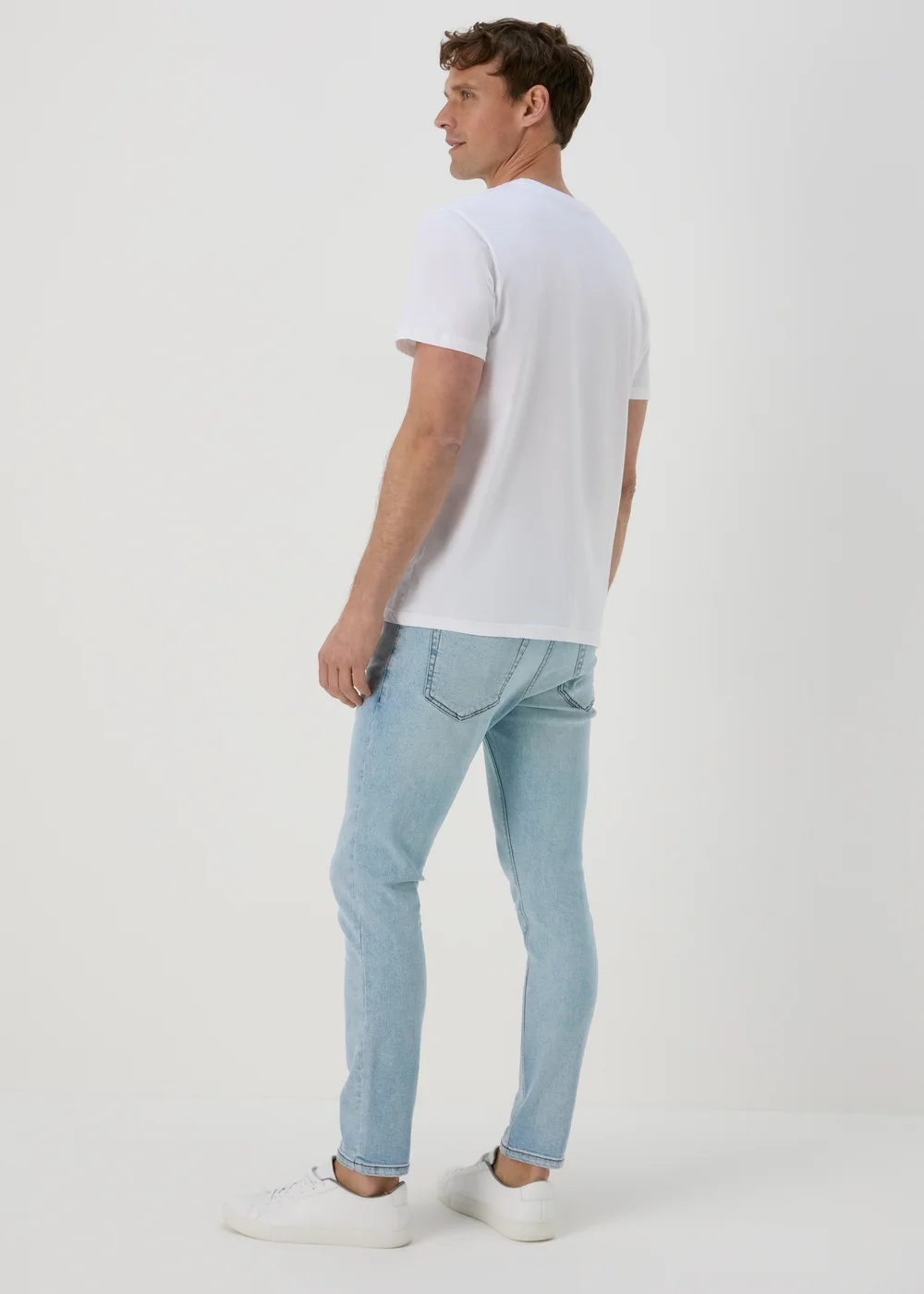 Light Wash Skinny Fit Jeans - 30 R Image 2