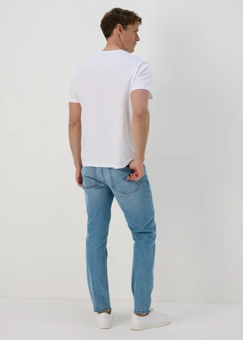Mid Blue Tapered Jeans - 30 R Image 2