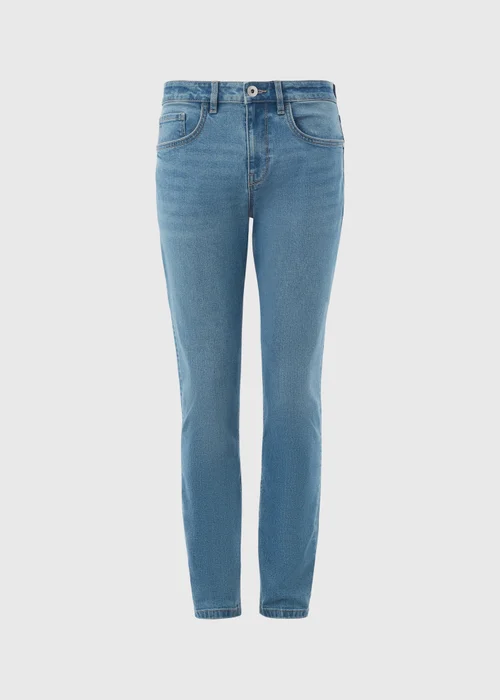 Mid Blue Tapered Jeans - 30 R Image 5