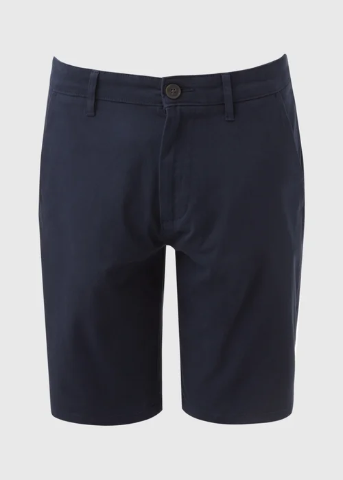 Navy Straight Fit Chino Shorts - 30 Image 5