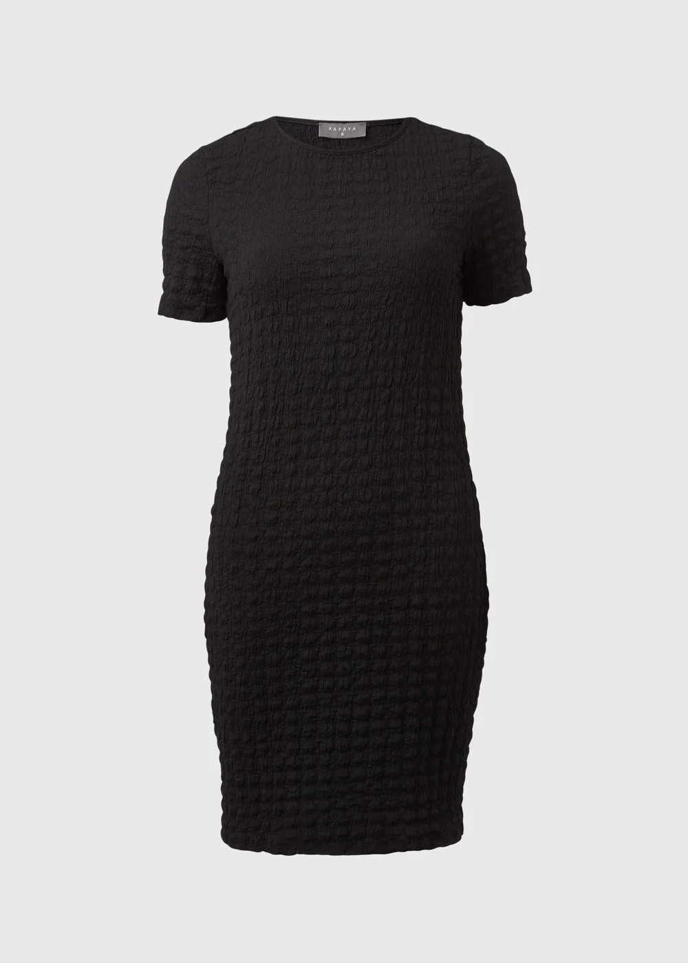 Black Hyper Textured Mini Dress - 8 Image 5