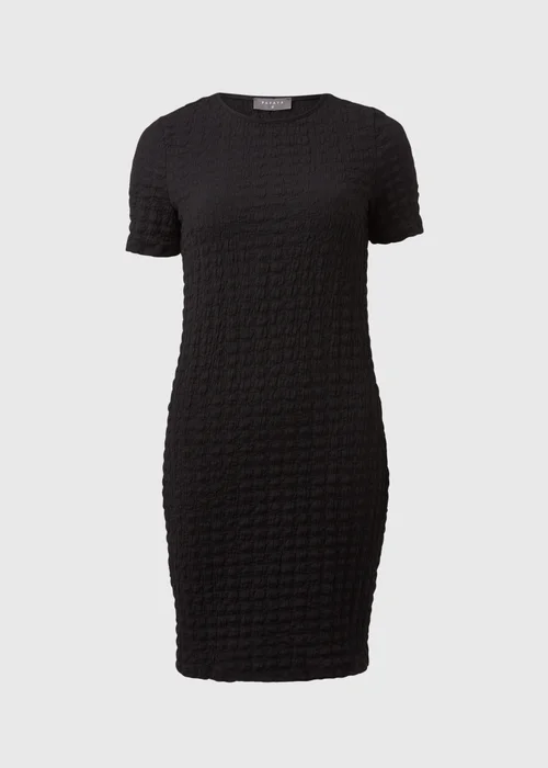 Black Hyper Textured Mini Dress - 8 Image 5