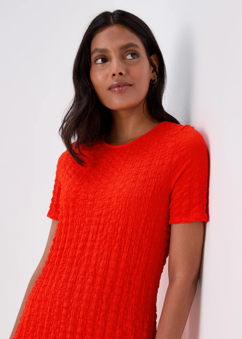 Red Hyper Texture Mini Dress - 8 Image 3