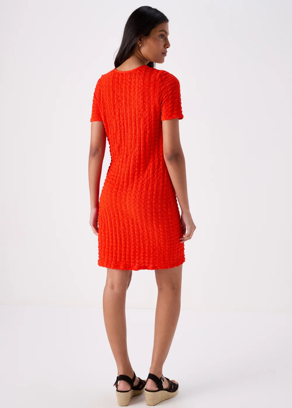 Red Hyper Texture Mini Dress - 8 Image 2