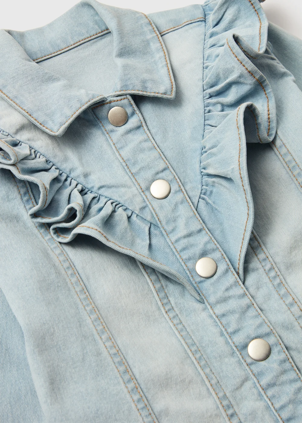 Girls Blue Denim Jacket (1-7yrs) - 2-3 Yrs Image 2