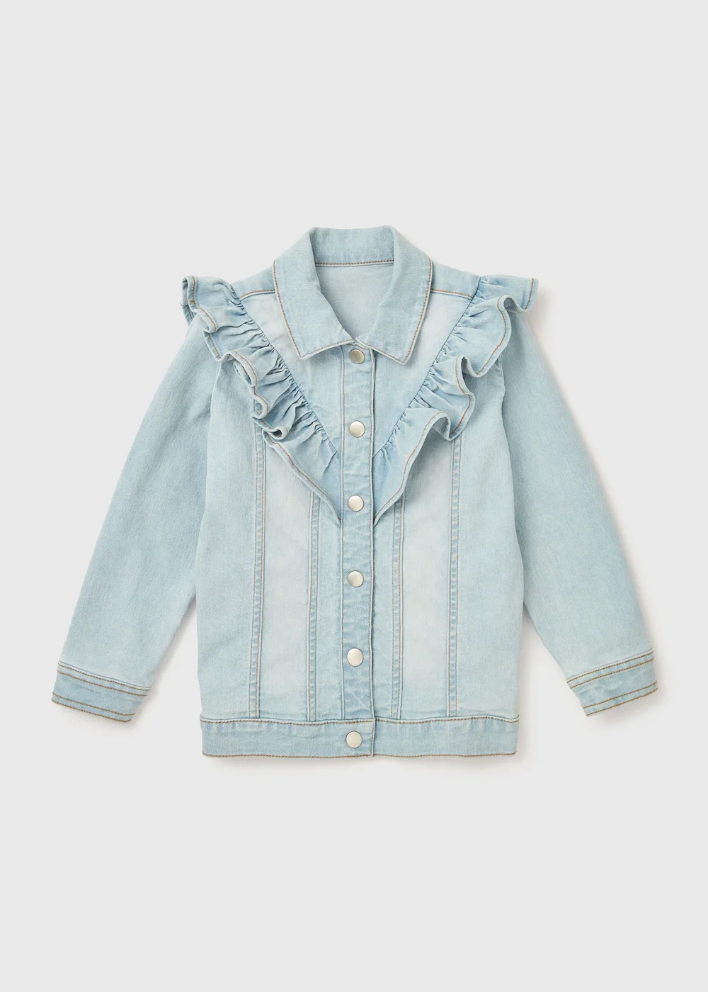 Girls Blue Denim Jacket (1-7yrs) - 2-3 Yrs Image 1