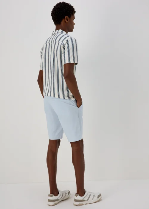 Blue Straight Fit Chino Shorts - 30 Image 2