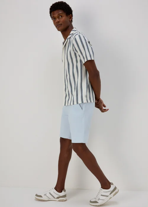 Blue Straight Fit Chino Shorts - 30 Image 1