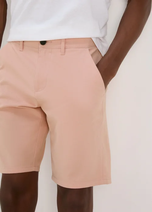 Pink Straight Fit Chino Shorts - 30 Image 3