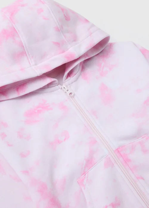Girls Multicolour Tie Dye Zip Through Hoodie (1-7yrs) - 1-1.5 Yrs Image 2