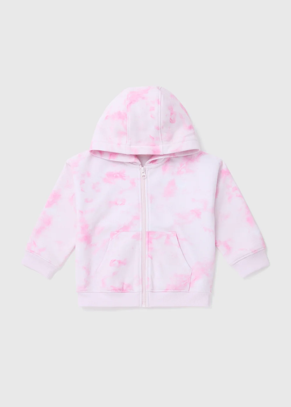 Girls Multicolour Tie Dye Zip Through Hoodie (1-7yrs) - 1-1.5 Yrs Image 1