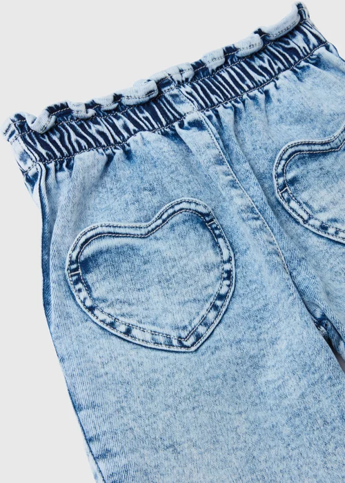 Girls Blue Heart Pocket Jeans (1-7yrs) - 1 half year to 2 Image 2