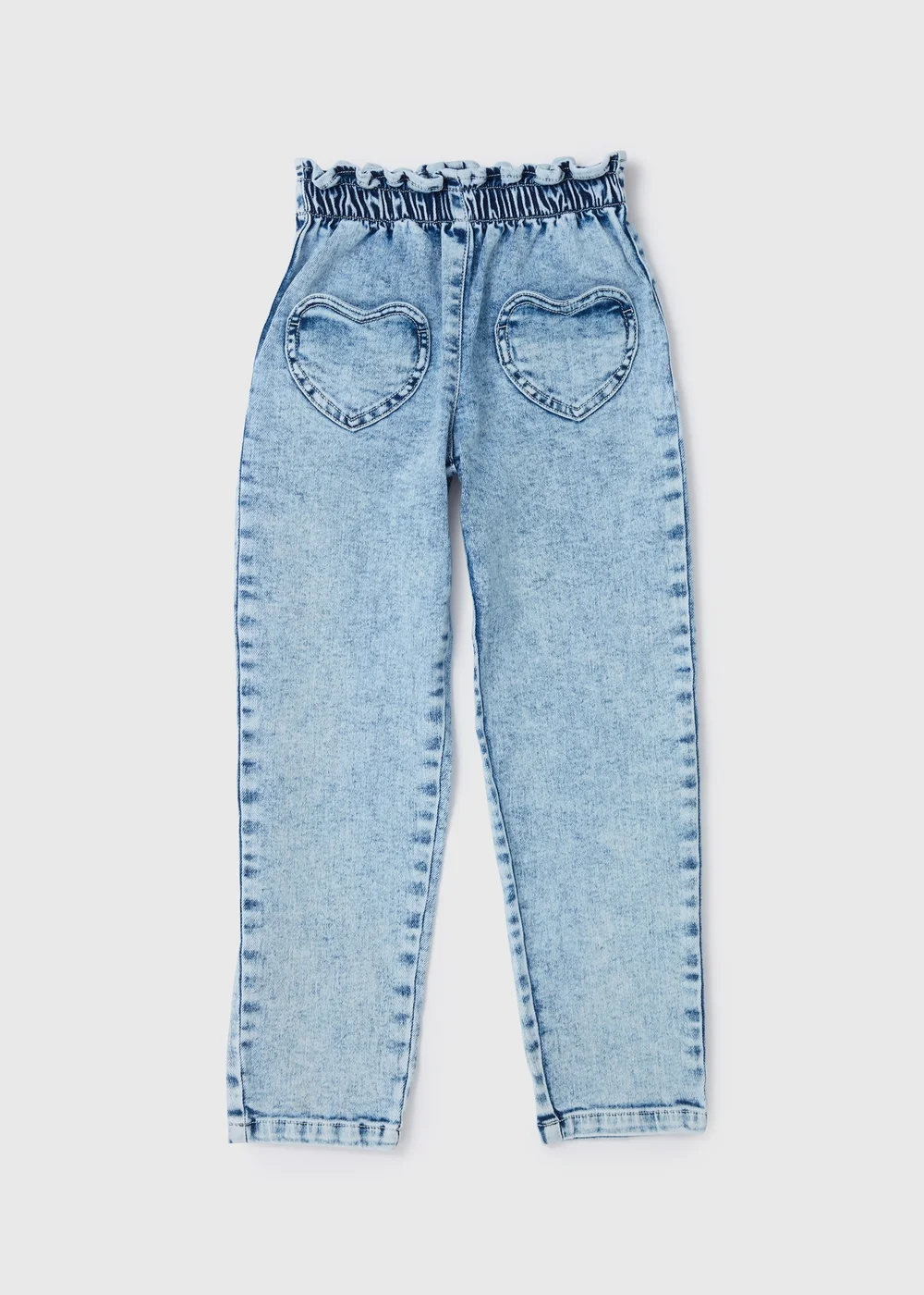 Girls Blue Heart Pocket Jeans (1-7yrs) - 1 half year to 2 Image 1