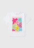 Girls White "Botanical Society" Slogan Flower T-Shirt (7-13yrs) - Age 7 Years Image 1
