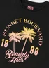 Girls Black Beverly Hills T-Shirt (7-13yrs) - Age 7 Years Image 2