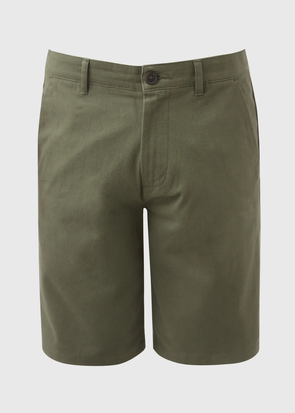 Khaki Straight Fit Chino Shorts - 30 Image 5