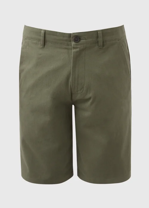 Khaki Straight Fit Chino Shorts - 30 Image 5