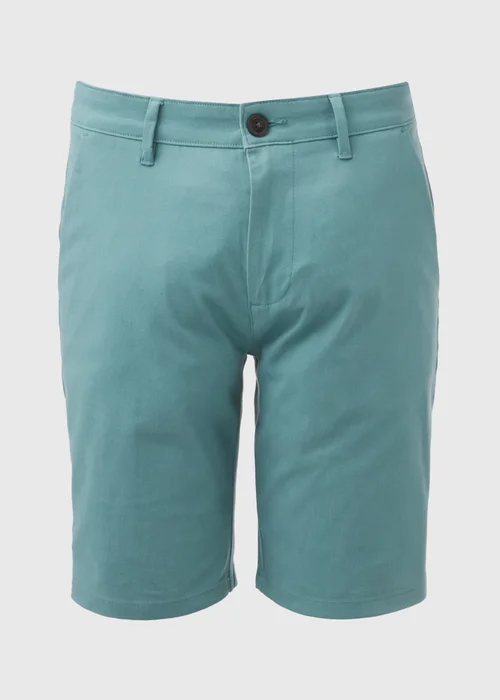 Teal Straight Fit Chino Shorts - 30 Image 5