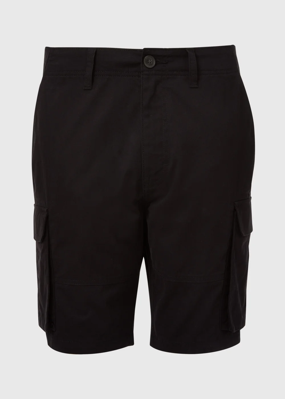Black Basic Cargo Shorts - 30 Image 5