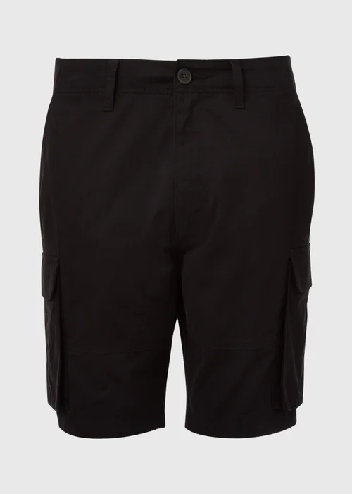 Black Basic Cargo Shorts - 30 Image 5