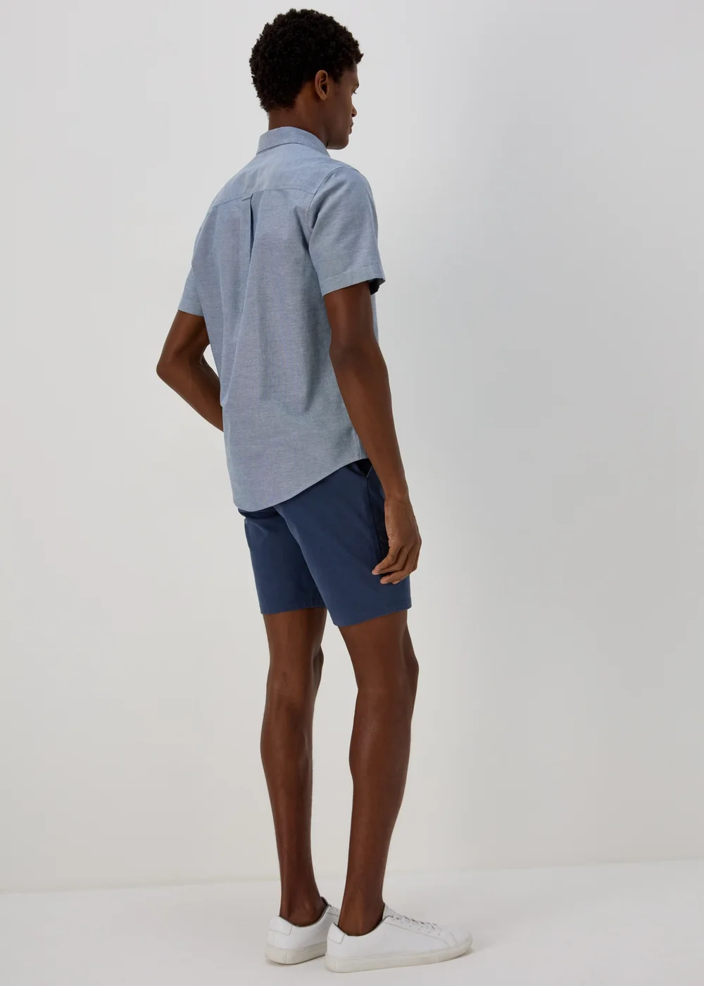 Navy Slim Fit Chino Shorts - 30 Image 2