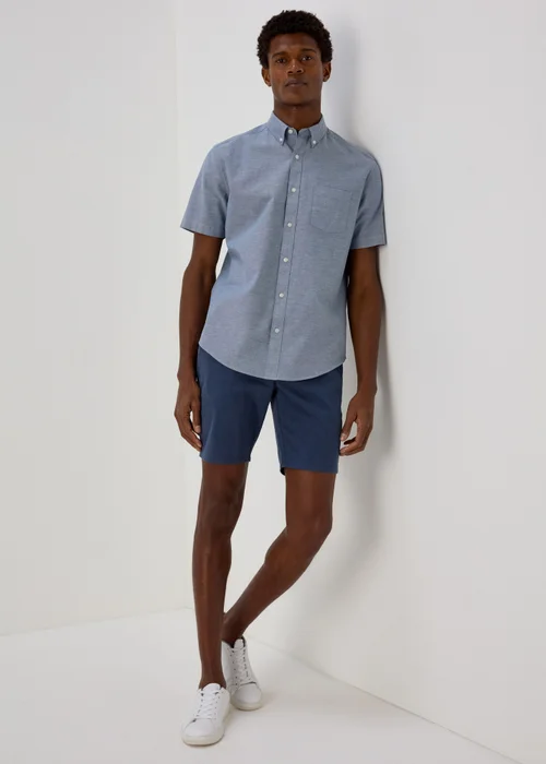 Navy Slim Fit Chino Shorts - 30 Image 1