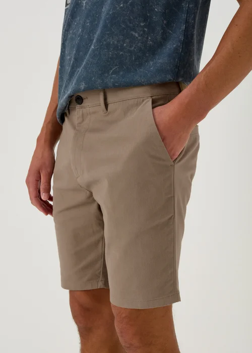 Stone Slim Fit Chino Shorts - 30 Image 3