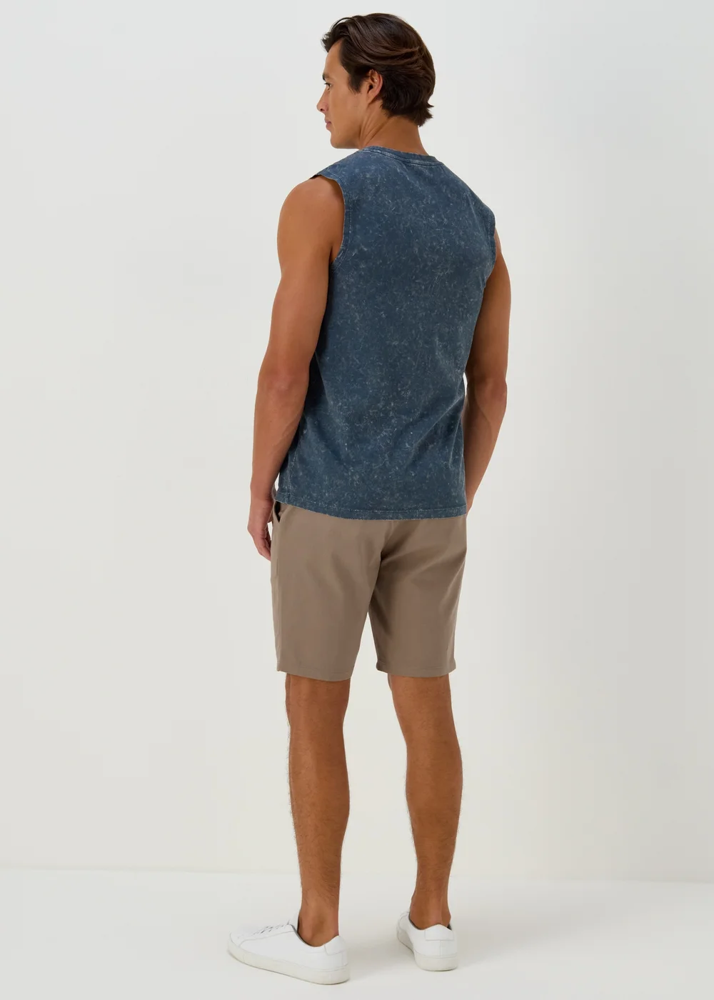 Stone Slim Fit Chino Shorts - 30 Image 2