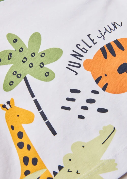 Multicoloured Jungle Jersey Set (Newborn-23mths) - 0-3 months Image 2