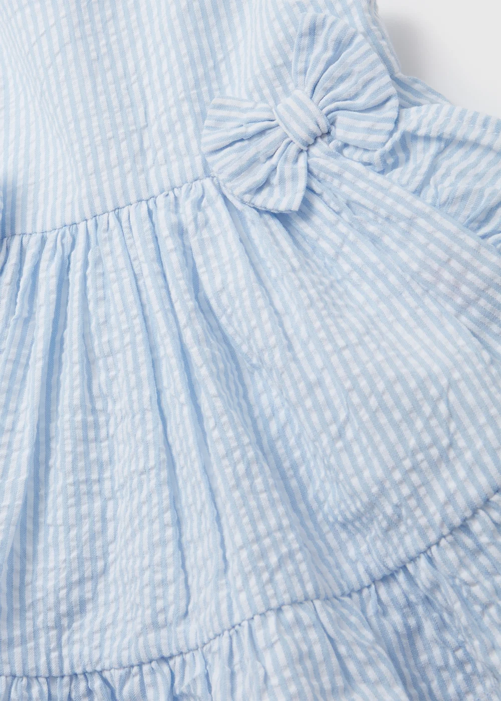 Girls Blue Stripe Top & Knickers Set (Newborn-23mths) - Age 0 - 3 Months Image 2