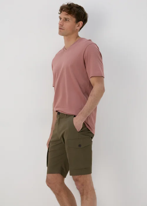 Khaki Cargo Shorts - 30 Image 1